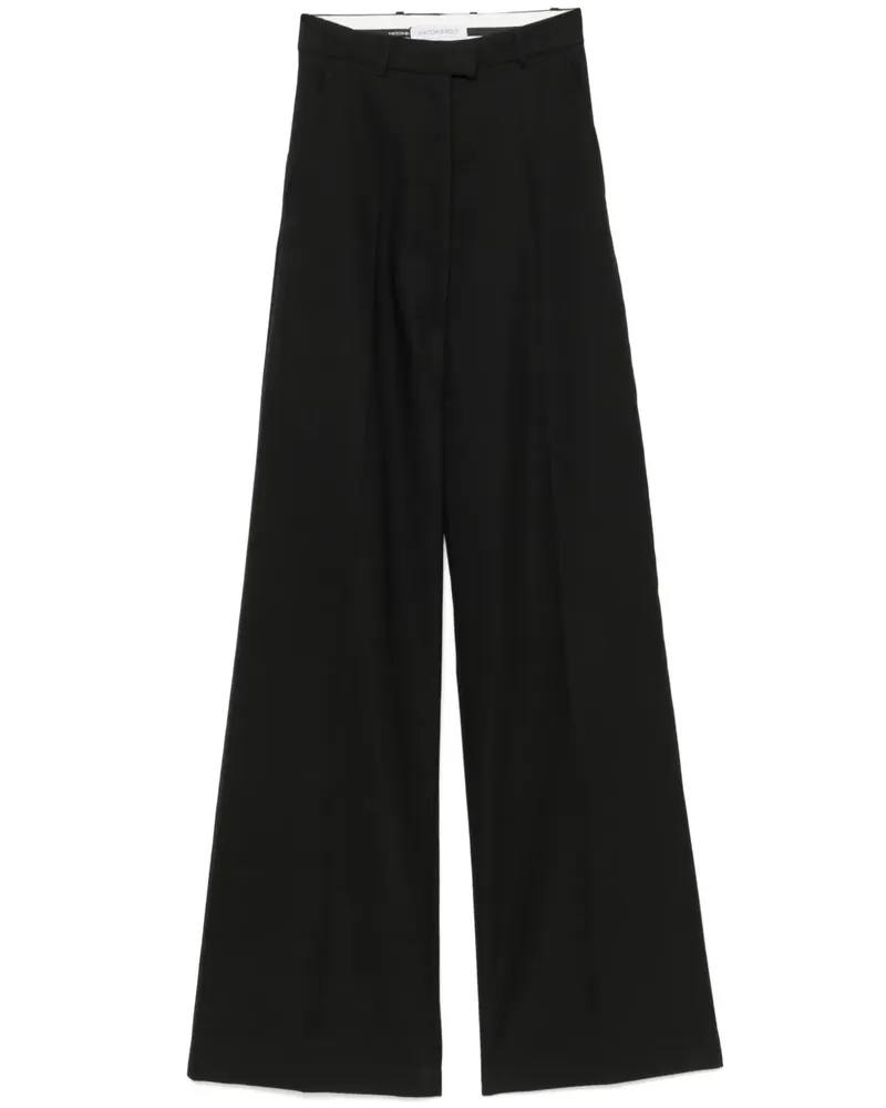 Viktor & Rolf Hose mit hohem Bund - Schwarz Schwarz