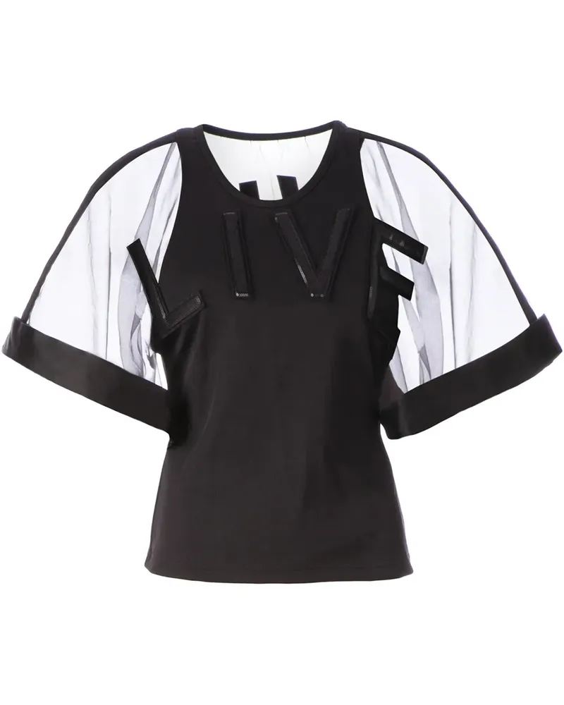 Undercover Live' top - Schwarz Schwarz