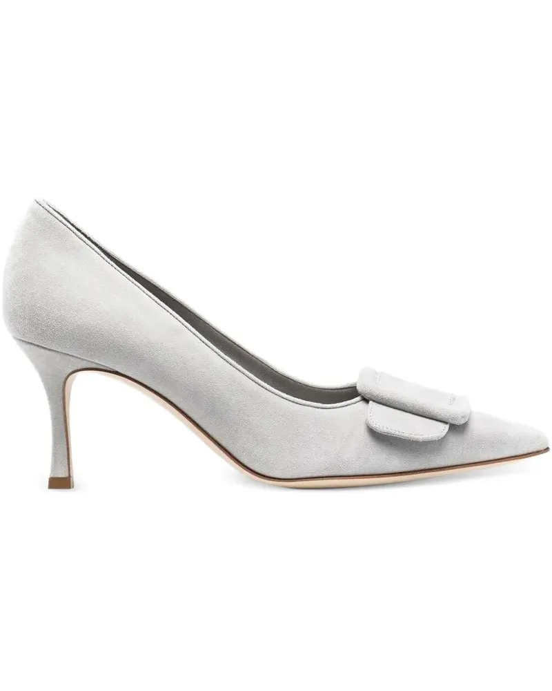 Manolo Blahnik Maysale Pumps mit Schnalle 65mm - Grau Grau