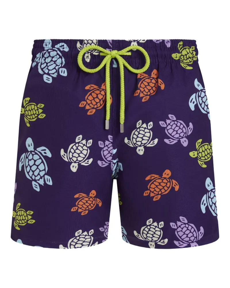 Vilebrequin turtle-print swim shorts - Violett Violett