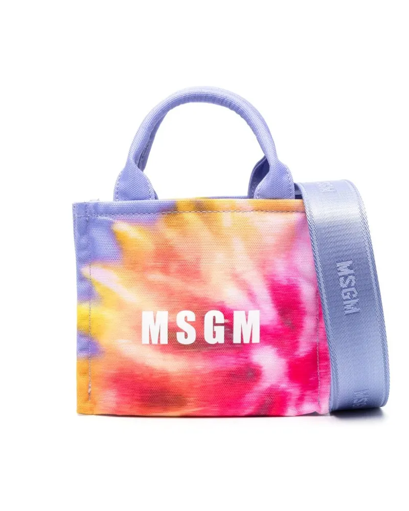 MSGM Canvas-Shopper Violett