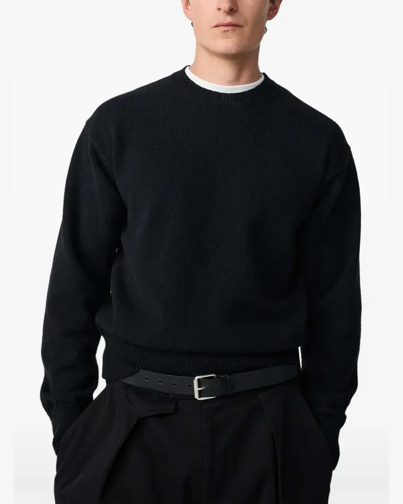 Studio Nicholson Nottingham Pullover mit Sattelärmeln - Schwarz Schwarz