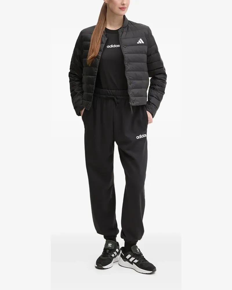 adidas Gefütterte Jacke mit Logo - Schwarz Schwarz