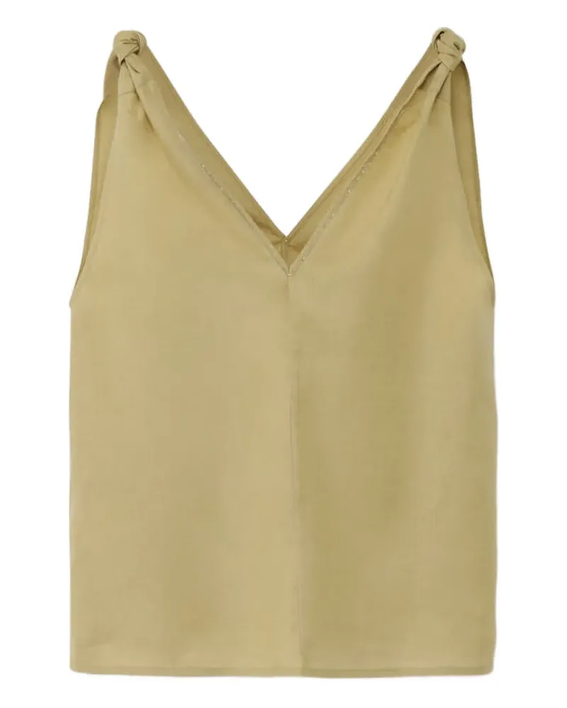 Fabiana Filippi Ärmelloses Top mit V-Ausschnitt - Gelb Gelb