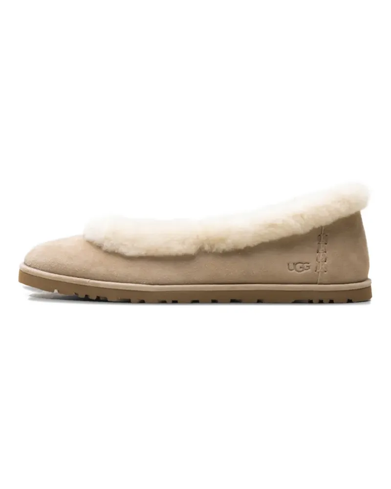 UGG Zora logo-detail slippers - Nude Nude
