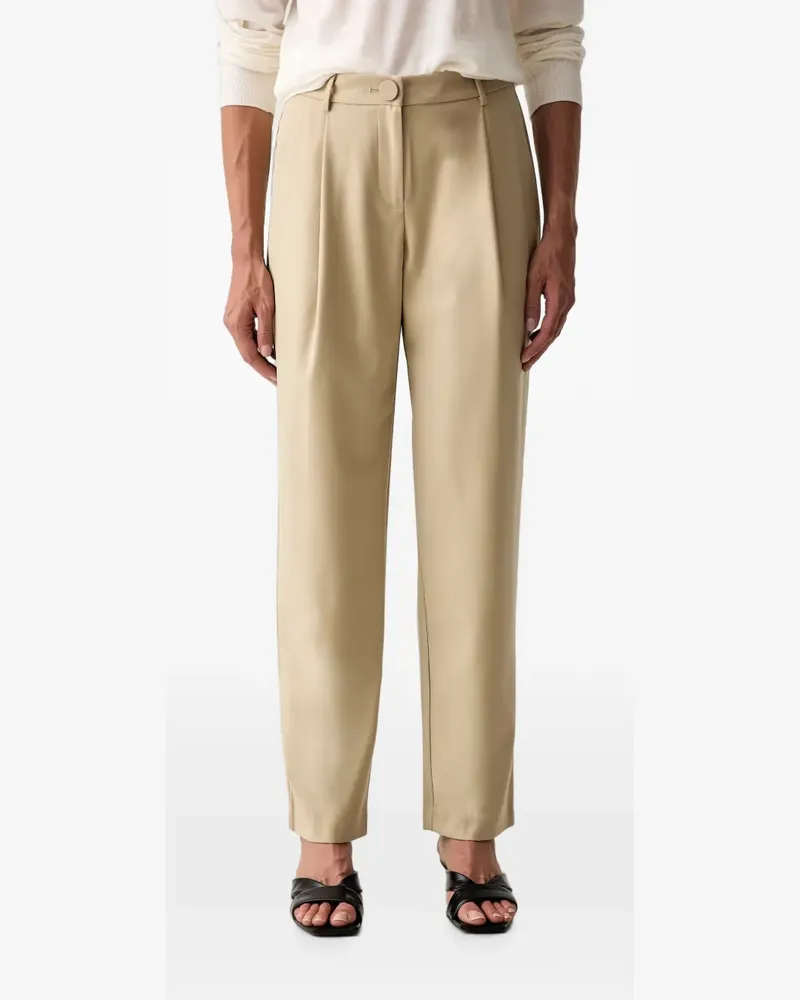 Armani Exchange Hose mit Faltendetail - Nude Nude