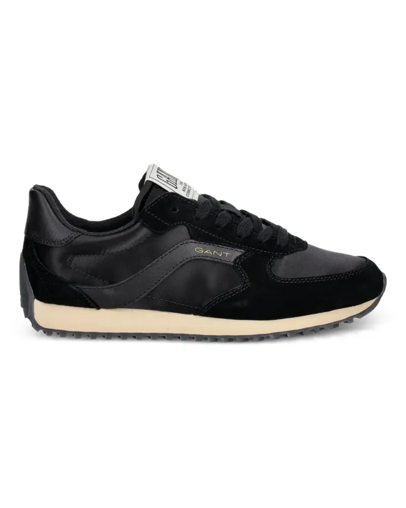 Gant suede-panelled lace-up sneakers - Schwarz Schwarz