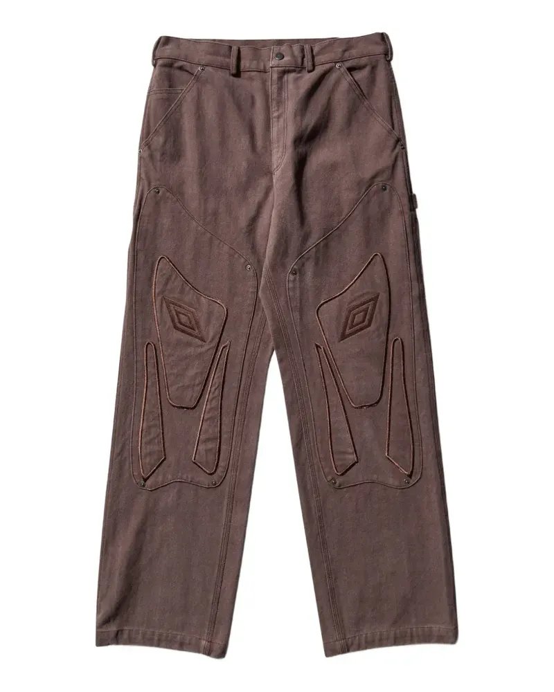 Umbro Hose mit Stickerei - Braun Braun