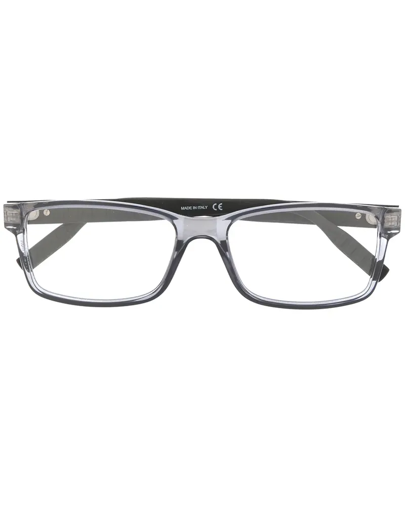 Montblanc Brille mit eckigem Gestell - Schwarz Schwarz