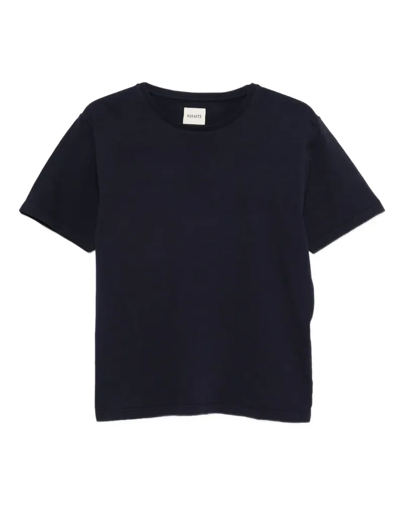 KHAITE T-Shirt mit rundem Ausschnitt - Blau Blau