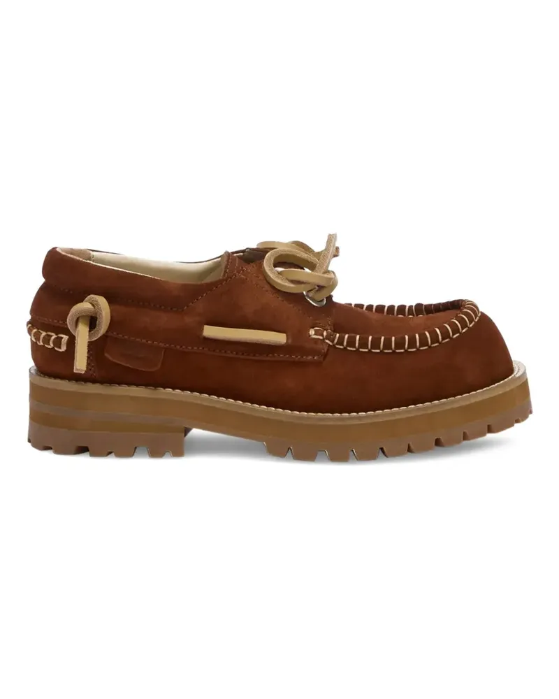 Moschino Segelschuhe aus Wildleder - Braun Braun