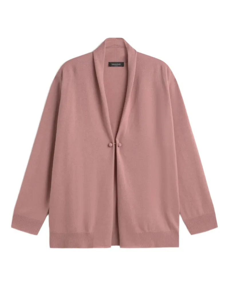 Fabiana Filippi Cardigan mit Schalkragen - Rosa Rosa