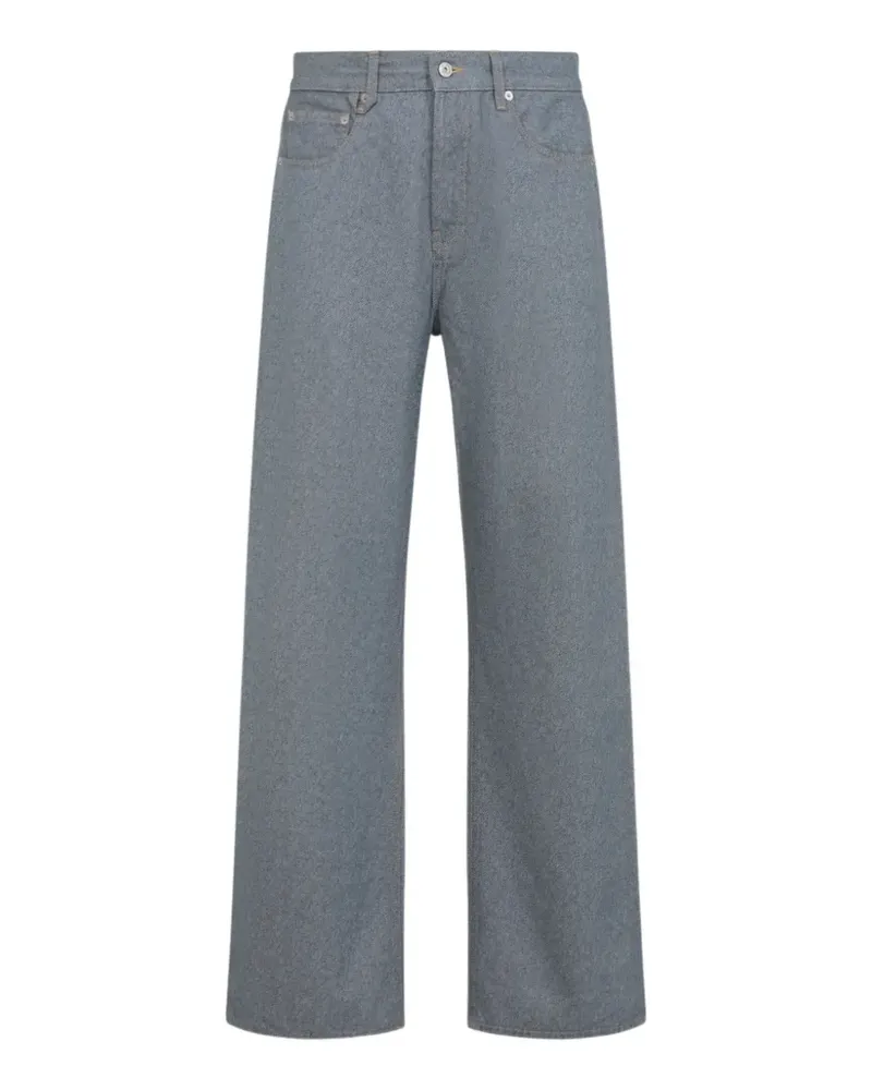 Jacquemus Nîmes Jeans mit bestickter Tasche - Blau Blau