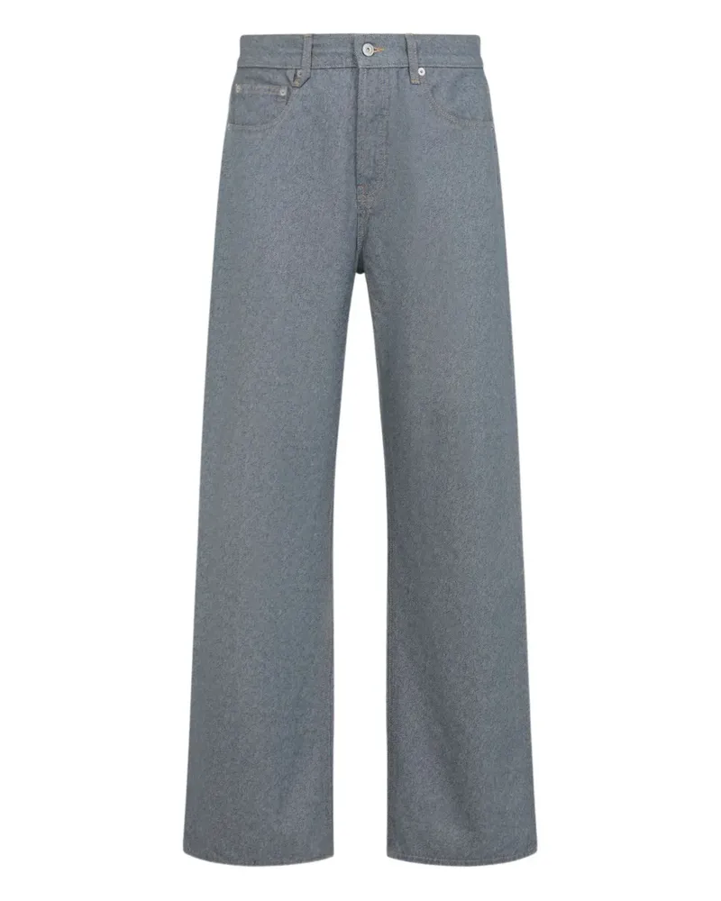 Jacquemus Nîmes embroidered-pocket jeans - Blau Blau