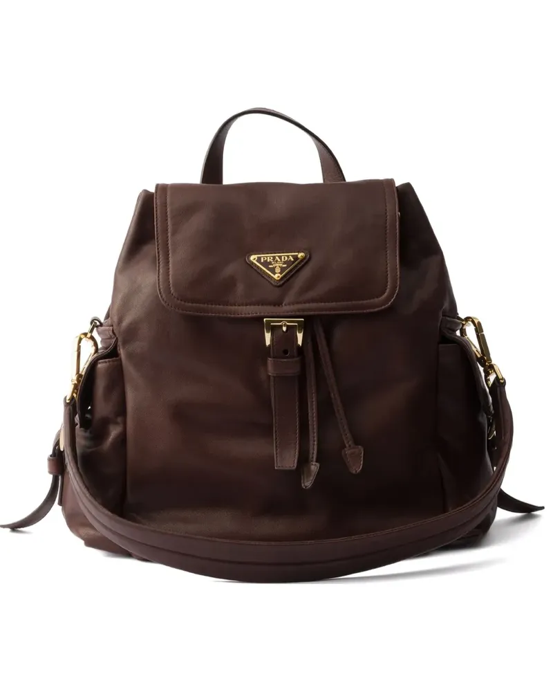 Prada Mittelgroßer Explore Rucksack - Braun Braun