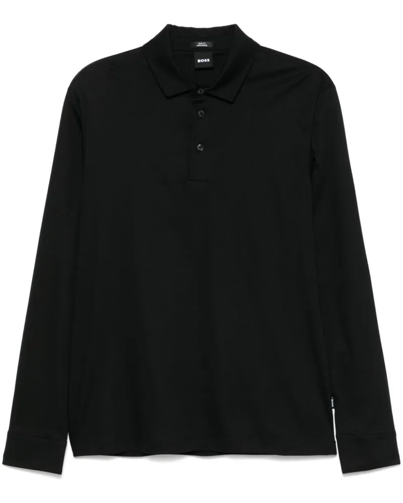 HUGO BOSS Klassisches Poloshirt - Schwarz Schwarz