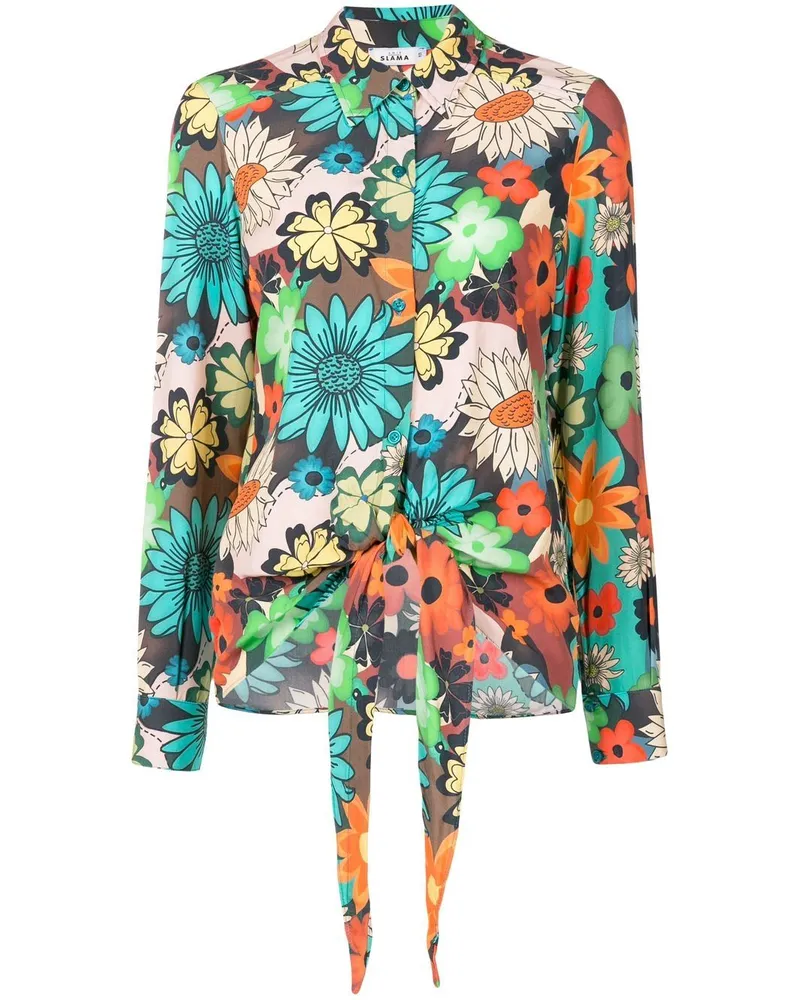 Amir Slama Rock mit Blumen-Print - Mehrfarbig Mehrfarbig