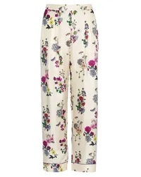 Eres Gerade Hose mit Blumen-Print Nude