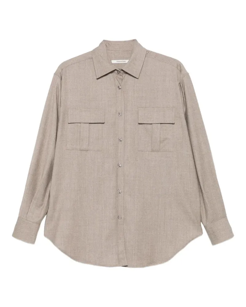 Tagliatore button-down long-sleeve shirt - Nude Nude