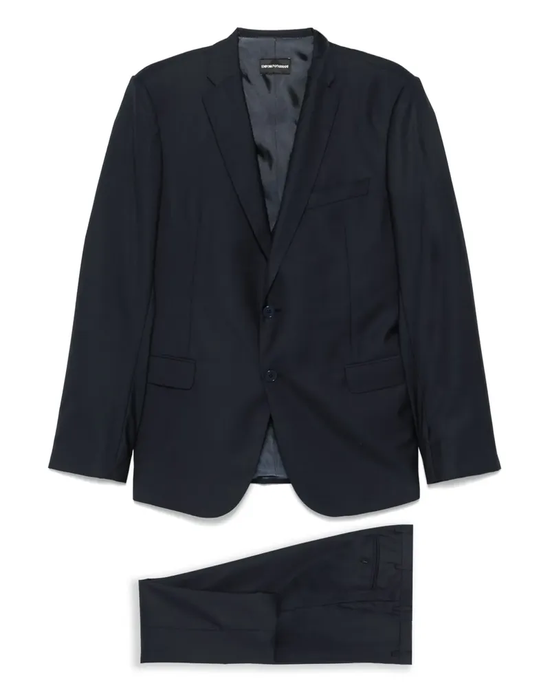 Emporio Armani Einreihiger Anzug - Blau Blau