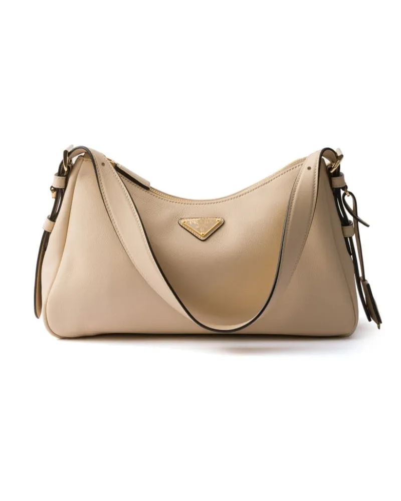 Prada Mittelgroße Aimée Schultertasche - Nude Nude