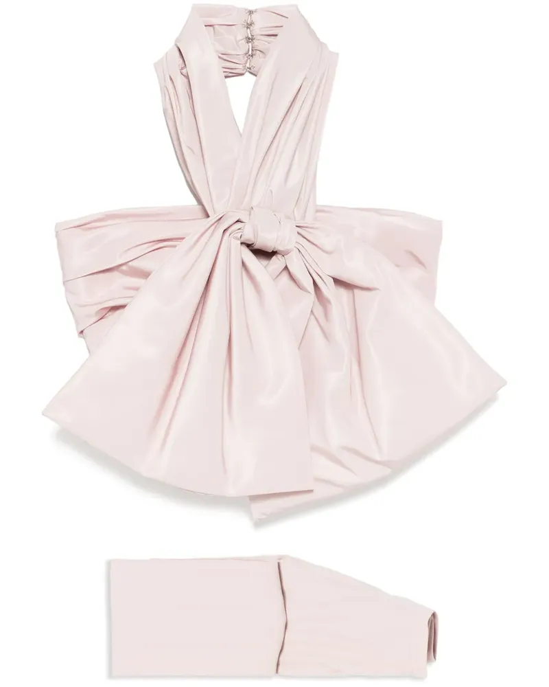 Saiid Kobeisy Drapiertes Schleifen-Set - Rosa Rosa