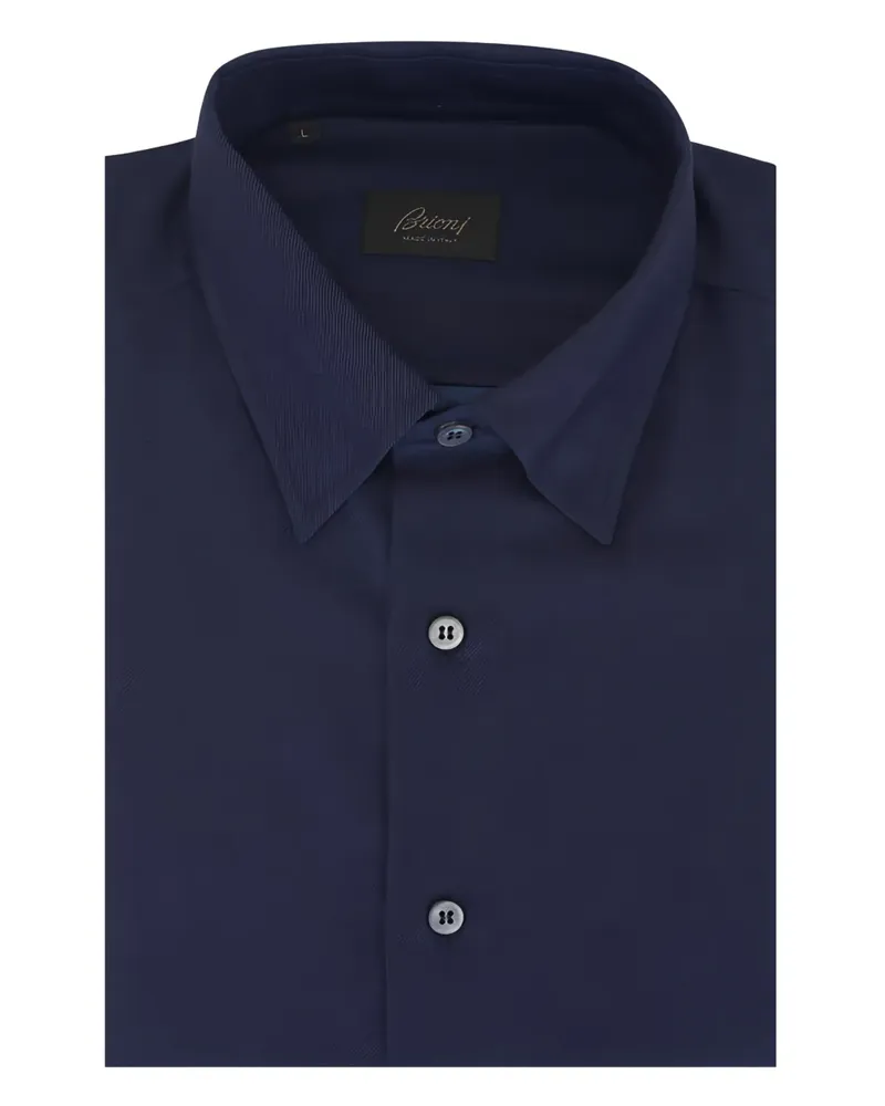 Brioni Klassisches Hemd - Blau Blau