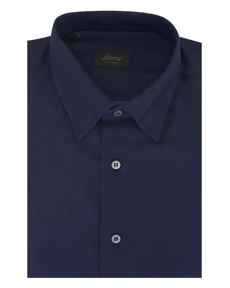 Brioni Klassisches Hemd - Blau Blau