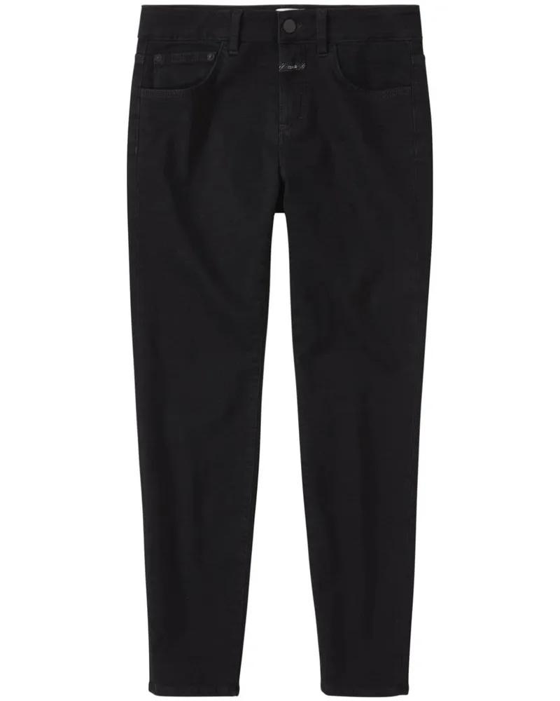 Closed Halbhohe Baker Skinny-Jeans - Schwarz Schwarz