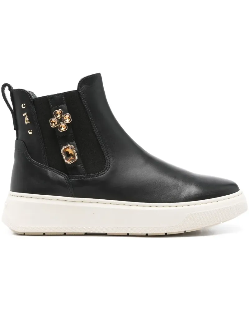 Nero Gardini Verzierte Stiefel mit Stretchbund 35mm - Schwarz Schwarz