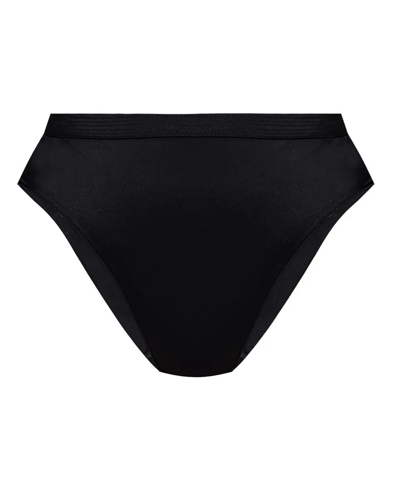 Versace Bikinihöschen mit hohem Bund - Schwarz Schwarz