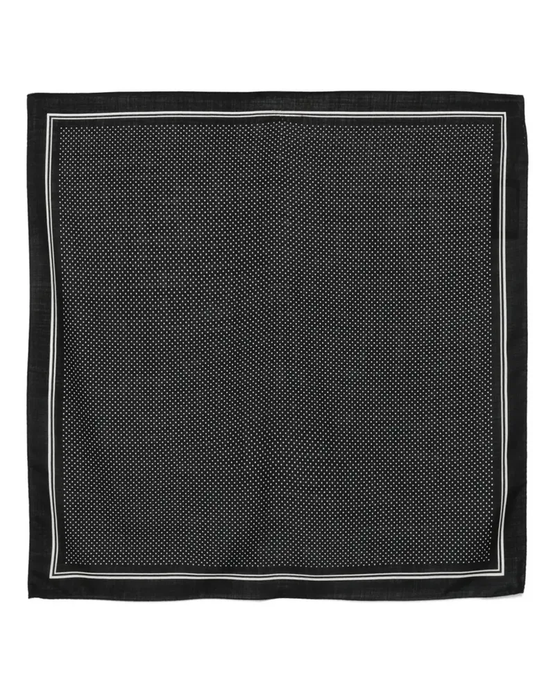 CENERE GB polka-dot scarf - Schwarz Schwarz