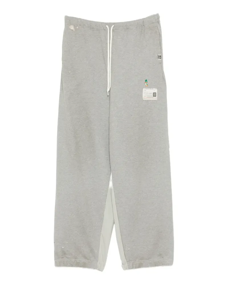 MIHARAYASUHIRO layered-hem track pants - Grau Grau