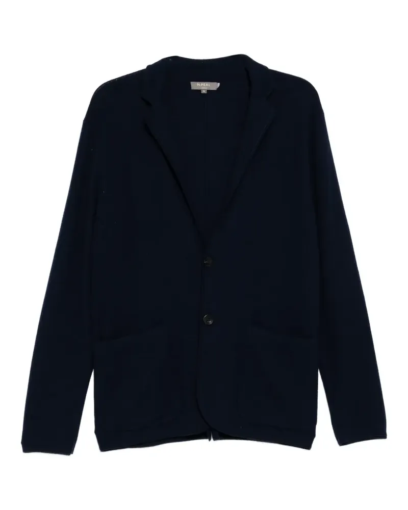 N.Peal Cardigan mit fallendem Revers - Blau Blau
