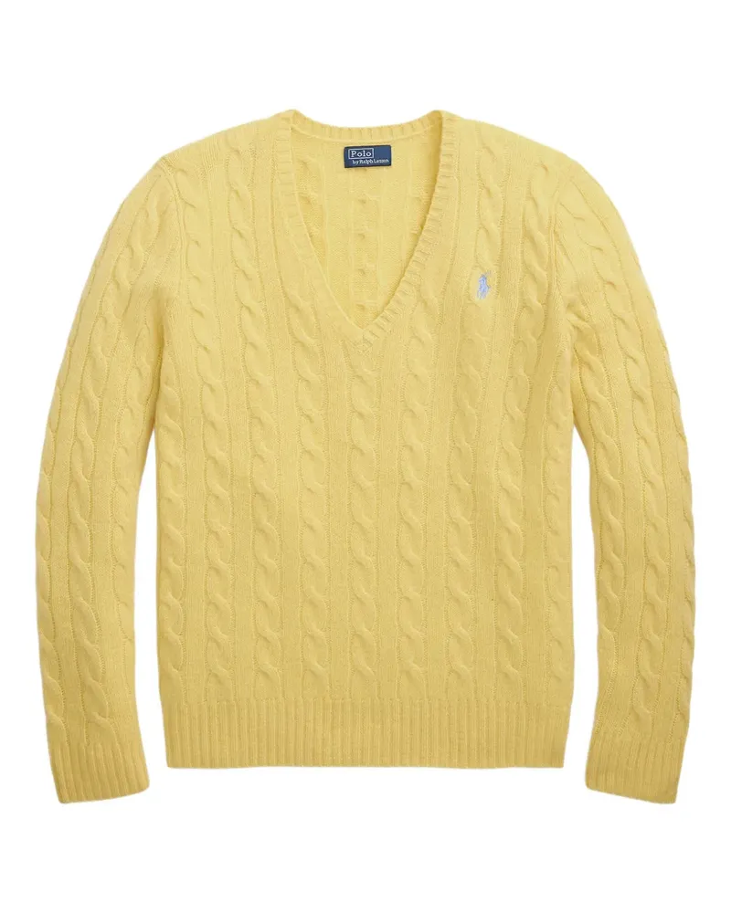 Ralph Lauren Pullover mit Zopfmuster - Gelb Gelb