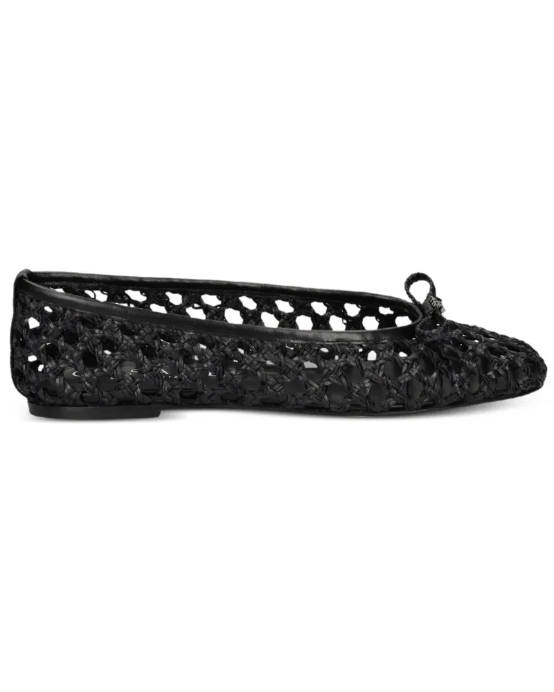 Casadei Gewebte Ballerinas - Schwarz Schwarz