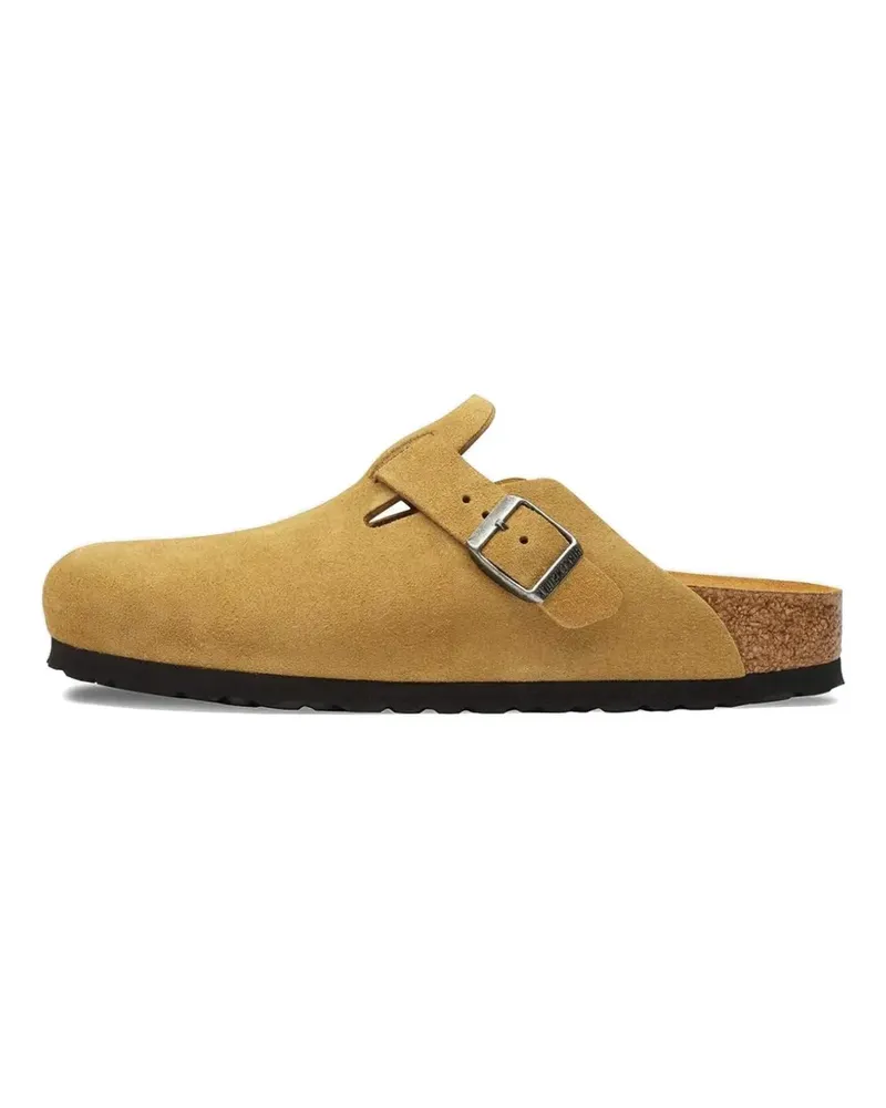 Birkenstock Boston Sandalen aus Wildleder - Gelb Gelb