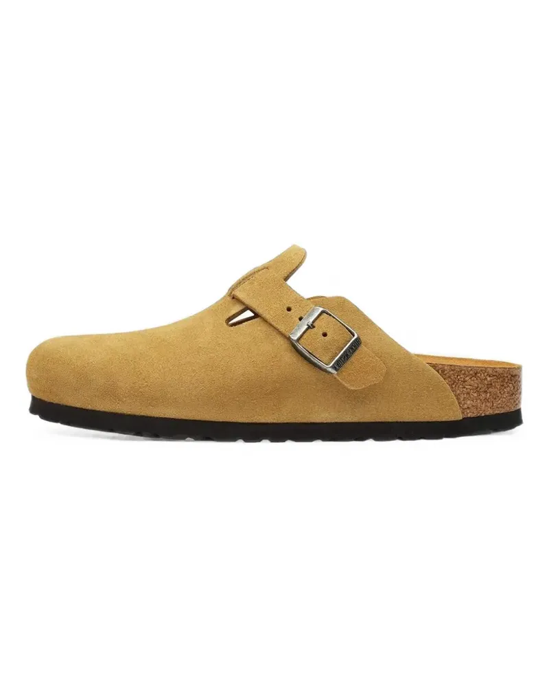 Birkenstock Boston Sandalen aus Wildleder - Gelb Gelb