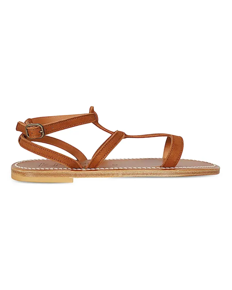 K.Jacques  Flache Arelate Sandalen - Braun Braun