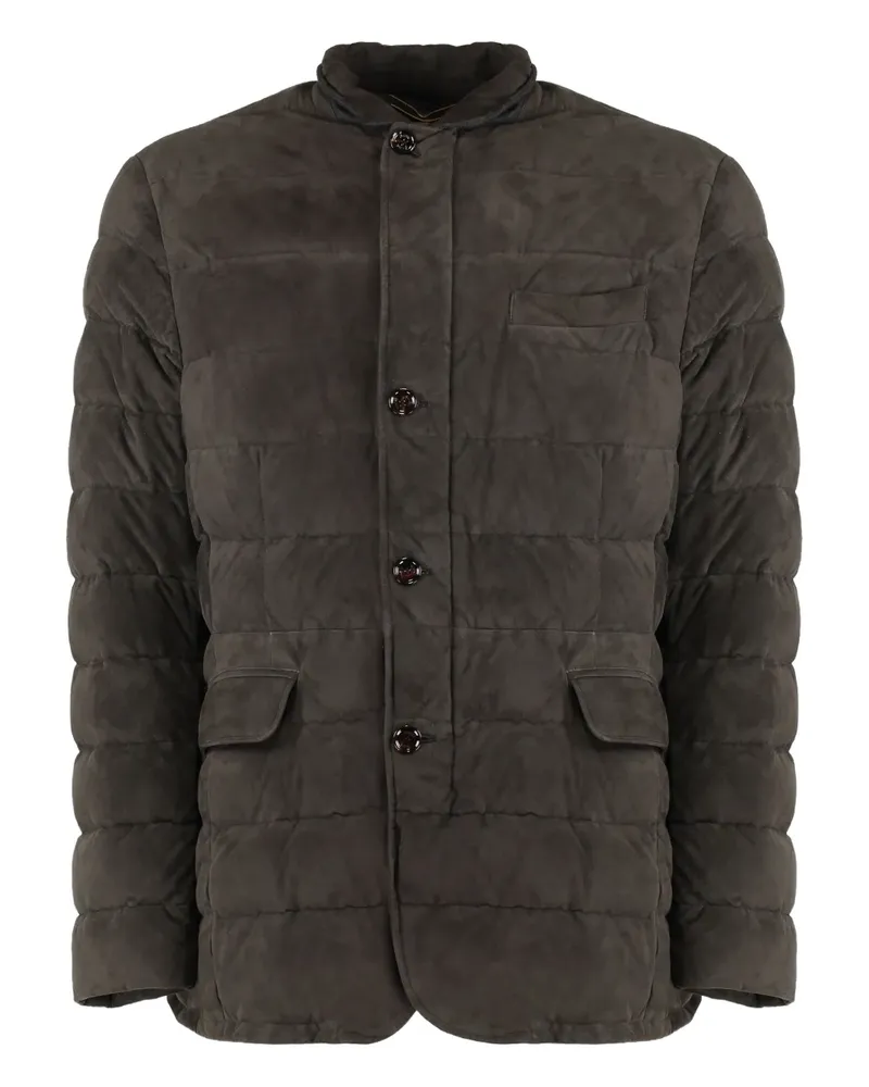 MOORER Gesteppte Wildlederjacke - Braun Braun