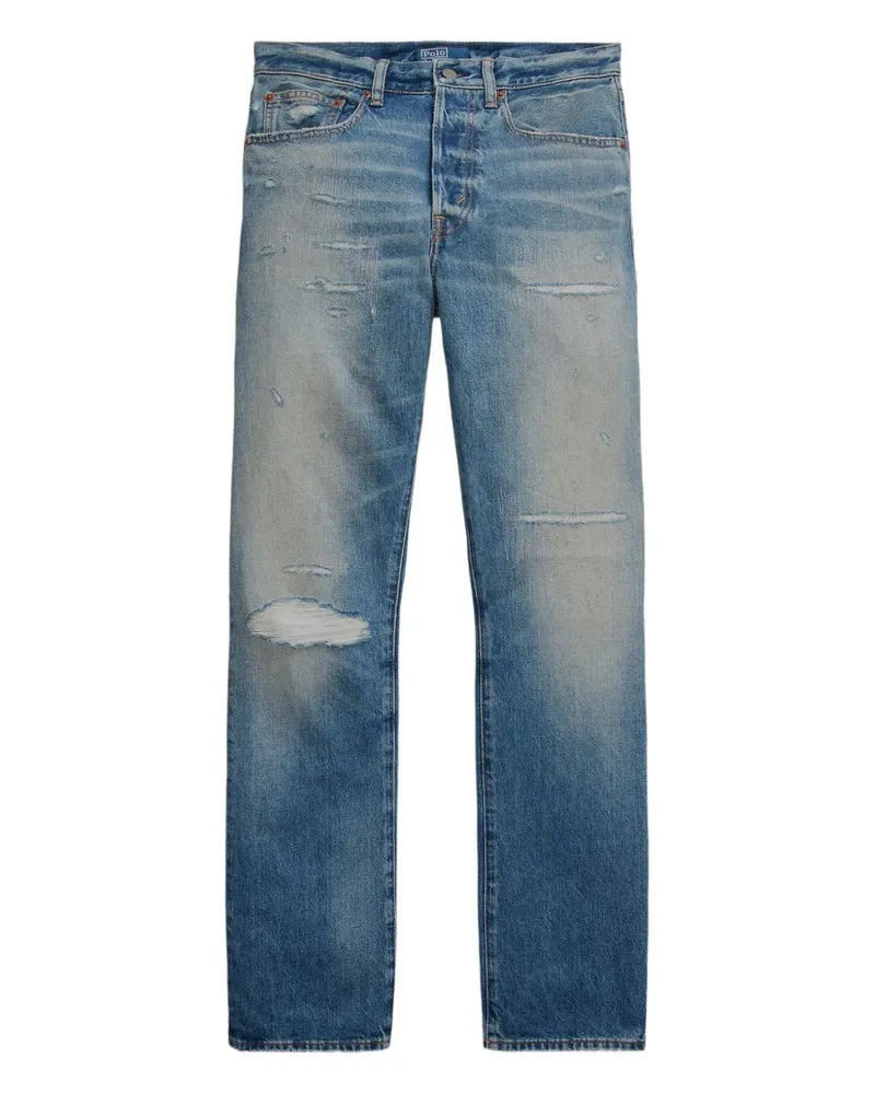 Ralph Lauren Jeans in Distressed-Optik - Blau Blau