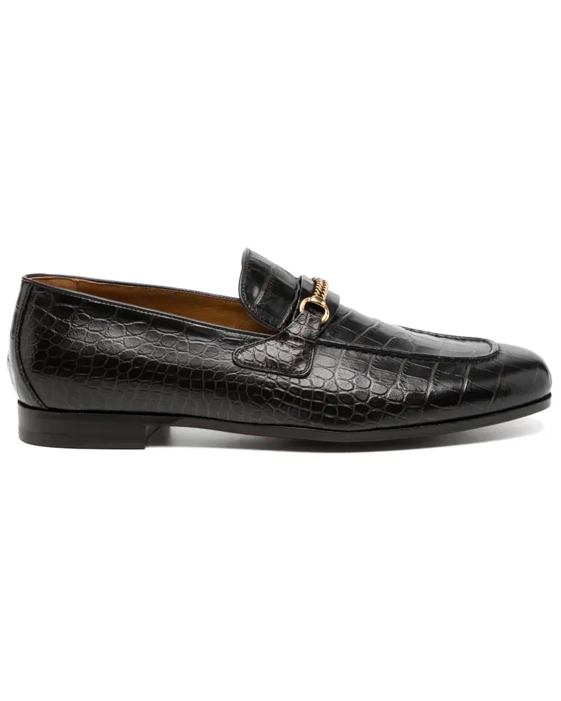 Tom Ford Loafer mit Kroko-Optik - Braun Braun
