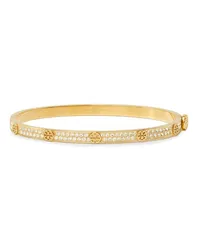 Tory Burch Miller Stud Armreif mit Scharnier Gold