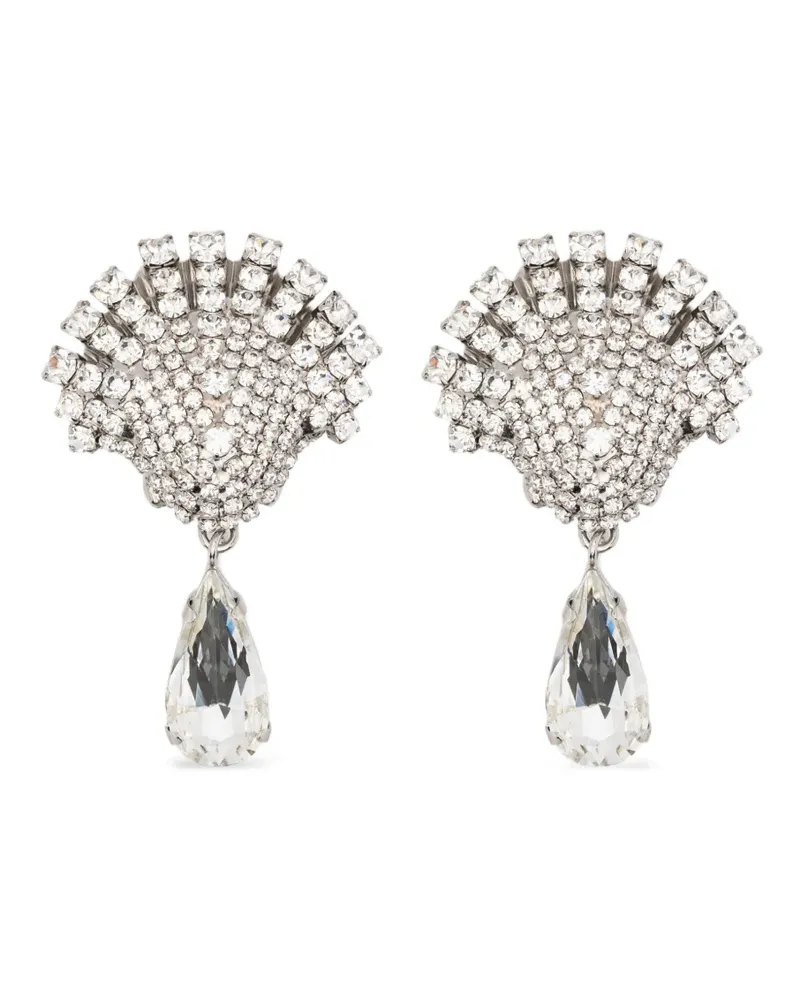 Alessandra Rich Hängeohrringe mit Muschel - Silber Silber