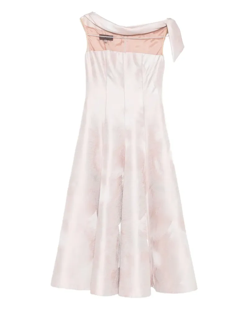 Talbot Runhof off-shoulder dress - Nude Nude