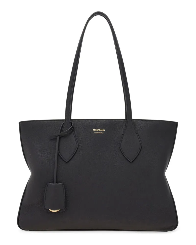 Ferragamo Shopper mit Reißverschluss - Schwarz Schwarz