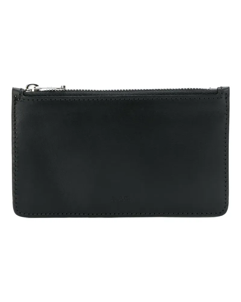 A.P.C. Kartenetui mit Logo-Prägung - Schwarz Schwarz