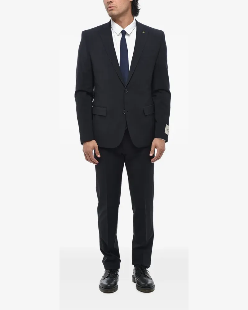Corneliani single-breasted flap-pocket suit - Blau Blau