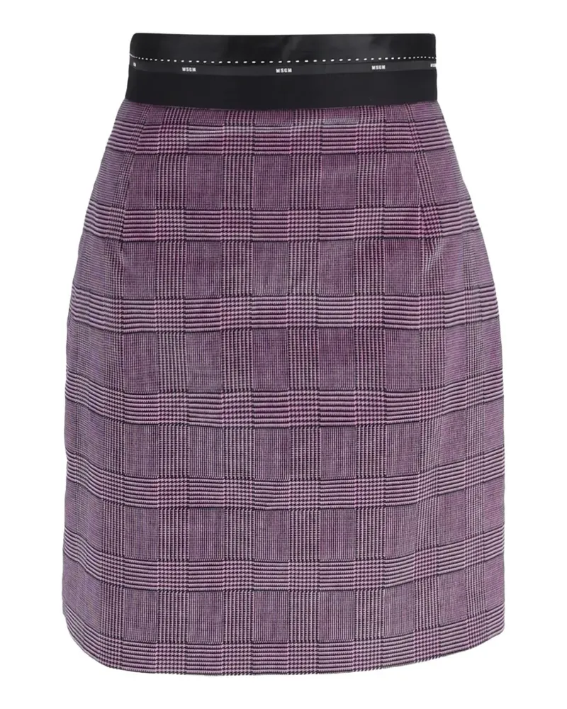 MSGM checked pencil skirt - Rosa Rosa