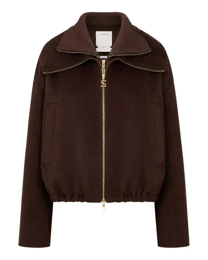 SPORTMAX Jacke mit Reißverschluss - Braun Braun